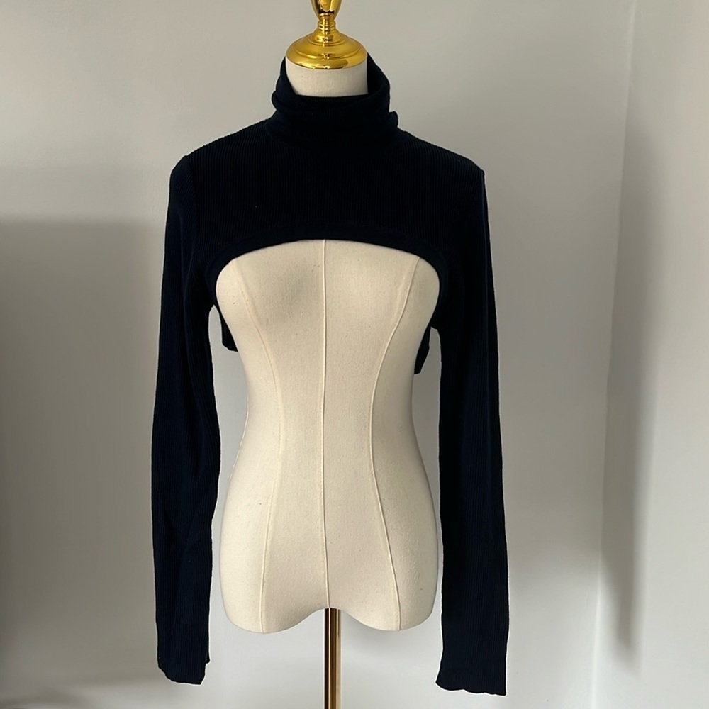 Halston Turtleneck Shrug